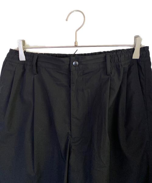 N.HOOLYWOOD（エヌ ハリウッド）N.HOOLYWOOD (エヌ ハリウッド) TUCK HALF PANTS ブラック サイズ:40の古着・服飾アイテム