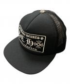 CHROME HEARTSクロムハーツ）の古着「Los Angeles TRUCKER CAP」｜ブラック
