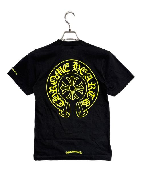 CHROME HEARTS（クロムハーツ）CHROME HEARTS (クロムハーツ) Neon Yellow Horseshoe S/S T-Shirt ブラック×イエロー サイズ:S 未使用品の古着・服飾アイテム