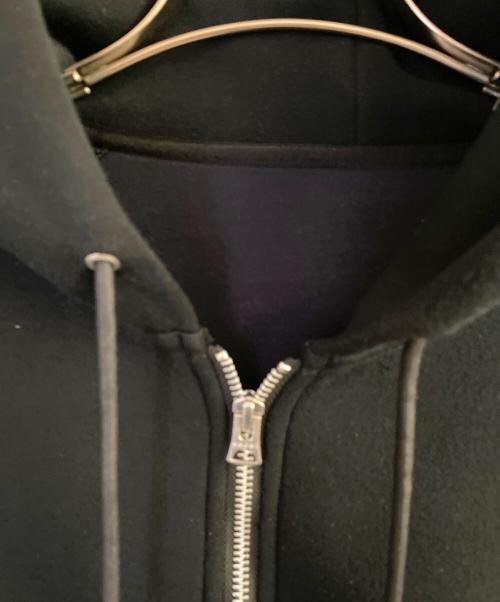 sacai（サカイ）sacai (サカイ) Sponge Sweat x Nylon Twill Hoodie ブラック×ネイビー サイズ:3の古着・服飾アイテム