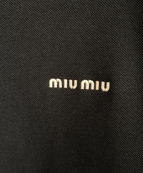 MIU MIU（ミュウミュウ）MIU MIU (ミュウミュウ) Piquet Blend Blouson ネイビー サイズ:40の古着・服飾アイテム
