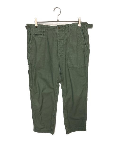ENGINEERED GRAMENTS（エンジニアド ガーメンツ）ENGINEERED GRAMENTS (エンジニアド ガーメンツ) BEAMS (ビームス) GLASSFIELD PANTS BACKSATIN ( グラスフィールド パンツ バックサテン ) グリーン サイズ:34の古着・服飾アイテム