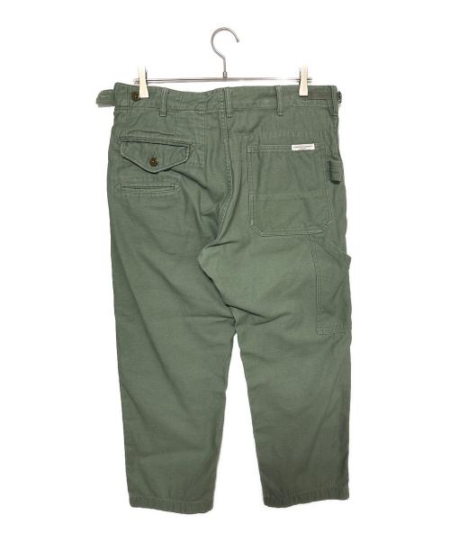 ENGINEERED GRAMENTS（エンジニアド ガーメンツ）ENGINEERED GRAMENTS (エンジニアド ガーメンツ) BEAMS (ビームス) GLASSFIELD PANTS BACKSATIN ( グラスフィールド パンツ バックサテン ) グリーン サイズ:34の古着・服飾アイテム