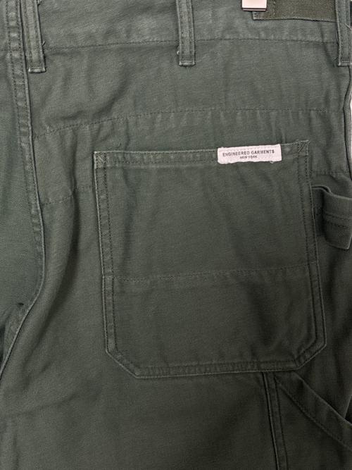 ENGINEERED GRAMENTS（エンジニアド ガーメンツ）ENGINEERED GRAMENTS (エンジニアド ガーメンツ) BEAMS (ビームス) GLASSFIELD PANTS BACKSATIN ( グラスフィールド パンツ バックサテン ) グリーン サイズ:34の古着・服飾アイテム