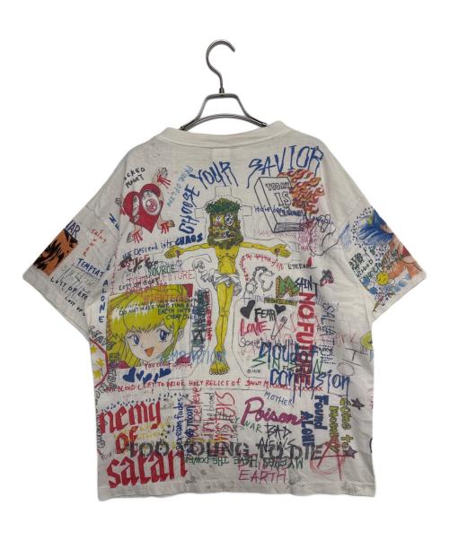 SAINT MICHAEL（セントマイケル）SAINT MICHAEL (セントマイケル) 村上隆 (ムラカミタカシ) GRAFF TEE KAIKAIKIKI STM × TM ホワイト サイズ:XLの古着・服飾アイテム