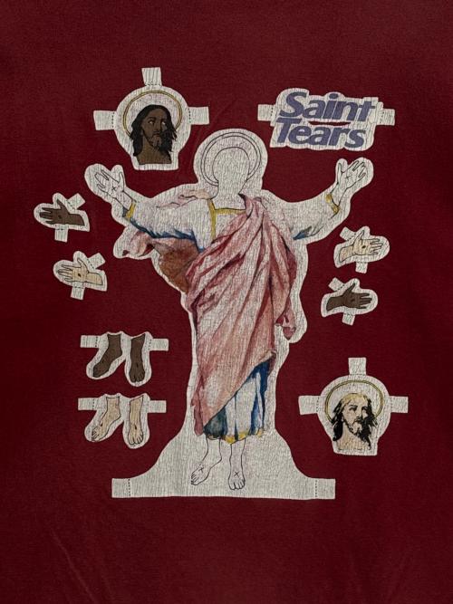SAINT MICHAEL（セントマイケル）SAINT MICHAEL (セントマイケル) Denim Tears (デニムティアーズ) 21AW STT TEE YES レッド サイズ:XLの古着・服飾アイテム