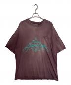 KAMIYAカミヤ）の古着「Distressed Pocket T-shirt」｜ブラウン