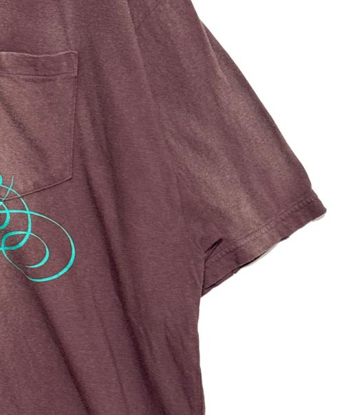 KAMIYA（カミヤ）KAMIYA (カミヤ) Distressed Pocket T-shirt ブラウン サイズ:Lの古着・服飾アイテム