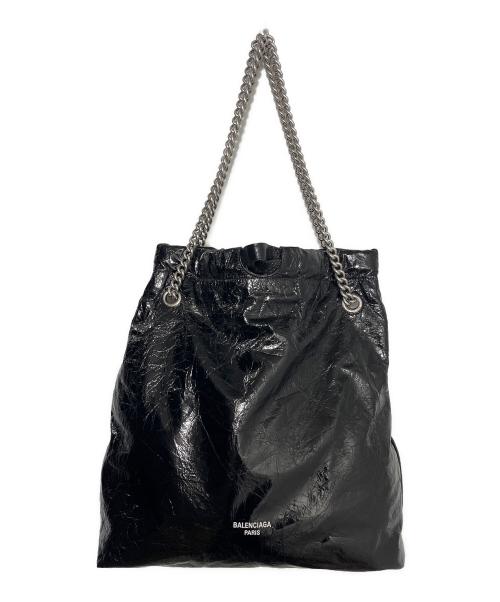 BALENCIAGA（バレンシアガ）BALENCIAGA (バレンシアガ) Crush ミディアム トートバッグ ブラック サイズ:ミディアムの古着・服飾アイテム