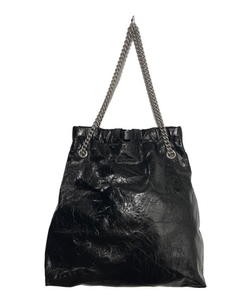 BALENCIAGA（バレンシアガ）BALENCIAGA (バレンシアガ) Crush ミディアム トートバッグ ブラック サイズ:ミディアムの古着・服飾アイテム