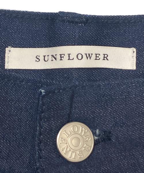 SUNFLOWER（サンフラワー）SUNFLOWER (サンフラワー) スーパー ワイド シンチ バック デニム パンツ ブルー サイズ:29/32の古着・服飾アイテム