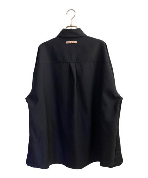 MARNI（マルニ）MARNI (マルニ) Tropical wool shirt with contrast back オリーブ サイズ:46の古着・服飾アイテム