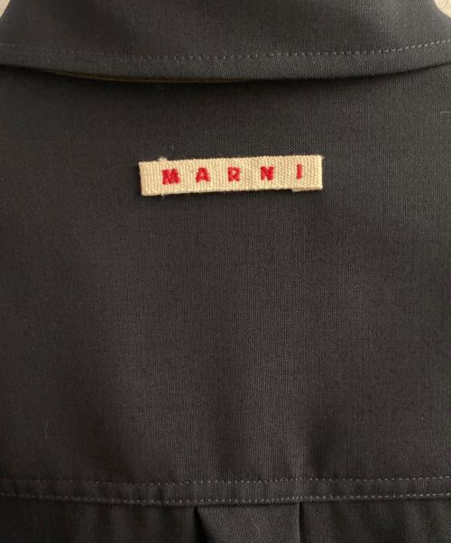 MARNI（マルニ）MARNI (マルニ) Tropical wool shirt with contrast back オリーブ サイズ:46の古着・服飾アイテム