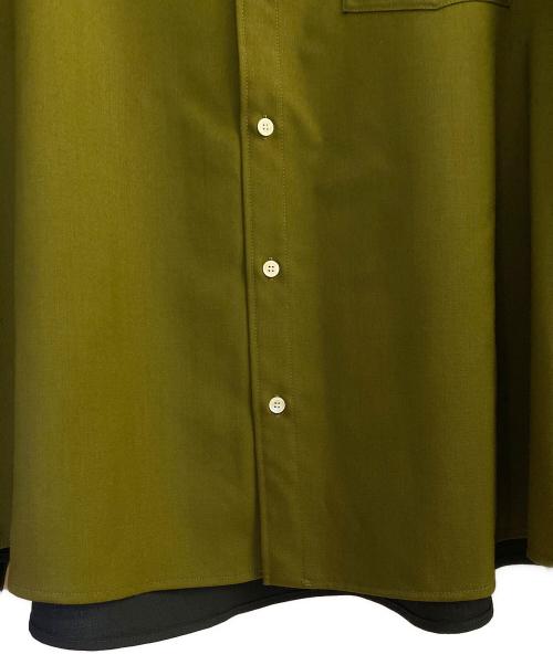 MARNI（マルニ）MARNI (マルニ) Tropical wool shirt with contrast back オリーブ サイズ:46の古着・服飾アイテム