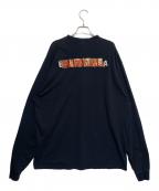 BALENCIAGAバレンシアガ）の古着「テープバックロングスリーブTシャツ」｜ブラック