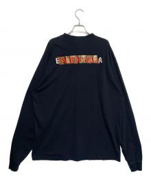 BALENCIAGA（バレンシアガ）の古着「テープバックロングスリーブTシャツ」｜ブラック