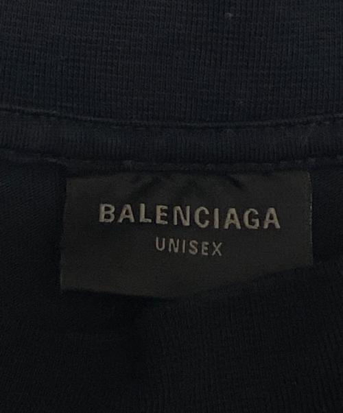 BALENCIAGA（バレンシアガ）BALENCIAGA (バレンシアガ) テープバックロングスリーブTシャツ ブラック サイズ:XLの古着・服飾アイテム