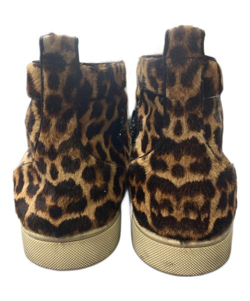 Christian Louboutin（クリスチャン・ルブタン）Christian Louboutin (クリスチャン・ルブタン) レオパードハラコスニーカー ブラウン サイズ:44の古着・服飾アイテム