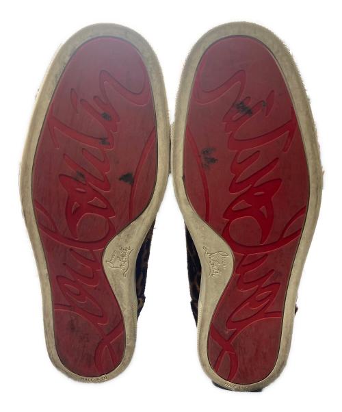 Christian Louboutin（クリスチャン・ルブタン）Christian Louboutin (クリスチャン・ルブタン) レオパードハラコスニーカー ブラウン サイズ:44の古着・服飾アイテム