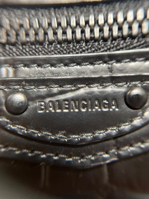 BALENCIAGA（バレンシアガ）BALENCIAGA (バレンシアガ) レザー コンパクトウォレット ブラックの古着・服飾アイテム