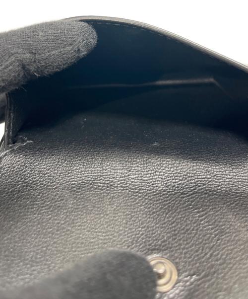 BALENCIAGA（バレンシアガ）BALENCIAGA (バレンシアガ) レザー コンパクトウォレット ブラックの古着・服飾アイテム