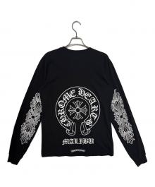 CHROME HEARTS（クロムハーツ）の古着「MALIBU Limited Floral Cross Horseshoe Long Sleeve Tee」｜ブラック