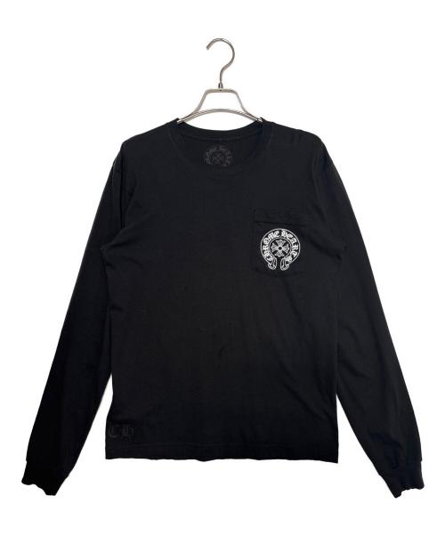 CHROME HEARTS（クロムハーツ）CHROME HEARTS (クロムハーツ) MALIBU Limited Floral Cross Horseshoe Long Sleeve Tee ブラック サイズ:Mの古着・服飾アイテム