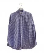 COMME des GARCONS SHIRTコムデギャルソンシャツ）の古着「Yarn Dyed Cotton Small Check」｜ホワイト×ブルー