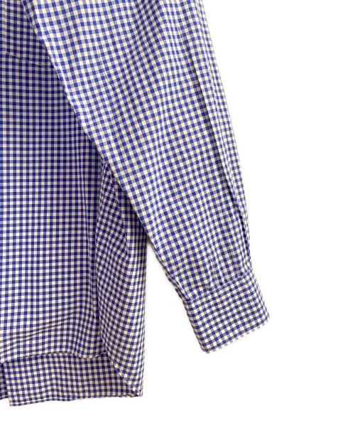 COMME des GARCONS SHIRT（コムデギャルソンシャツ）COMME des GARCONS SHIRT (コムデギャルソンシャツ) Yarn Dyed Cotton Small Check ホワイト×ブルー サイズ:XSの古着・服飾アイテム