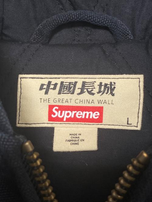 SUPREME（シュプリーム）Supreme (シュプリーム) THE GREAT CHINA WALL (ザグレイトチャイナウォール) Hooded Work Jacket ブラック サイズ:Lの古着・服飾アイテム