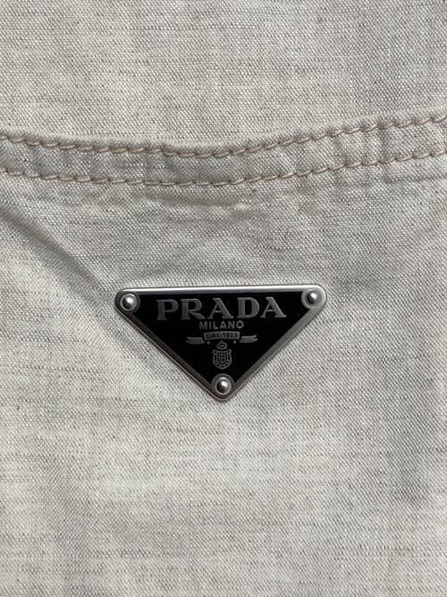 PRADA（プラダ）PRADA (プラダ) Chambray Shirt アイボリー サイズ:Lの古着・服飾アイテム