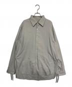KAMIYAカミヤ）の古着「Ash Fade Drawstring Cuff Shirt」｜グレー