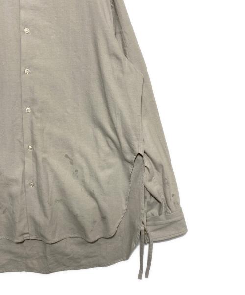 KAMIYA（カミヤ）KAMIYA (カミヤ) Ash Fade Drawstring Cuff Shirt グレー サイズ:Mの古着・服飾アイテム