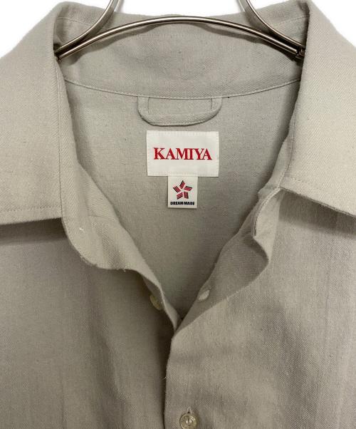 KAMIYA（カミヤ）KAMIYA (カミヤ) Ash Fade Drawstring Cuff Shirt グレー サイズ:Mの古着・服飾アイテム