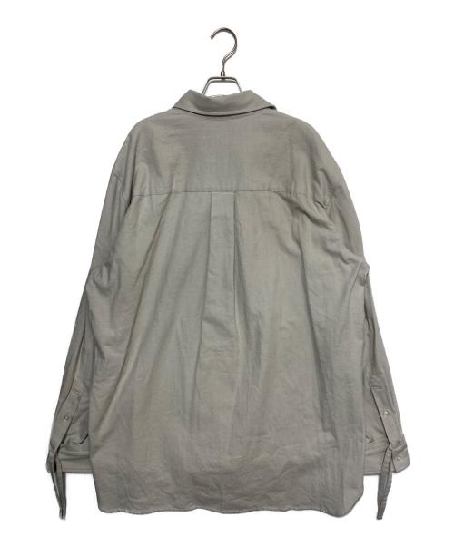 KAMIYA（カミヤ）KAMIYA (カミヤ) Ash Fade Drawstring Cuff Shirt グレー サイズ:Mの古着・服飾アイテム