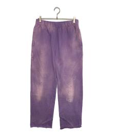 KAMIYA（カミヤ）の古着「PRINTED SWEAT PANTS」｜パープル