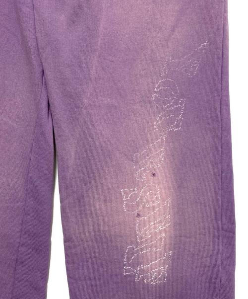KAMIYA（カミヤ）KAMIYA (カミヤ) PRINTED SWEAT PANTS パープル サイズ:XLの古着・服飾アイテム