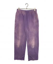 KAMIYA（カミヤ）の古着「PRINTED SWEAT PANTS」｜パープル