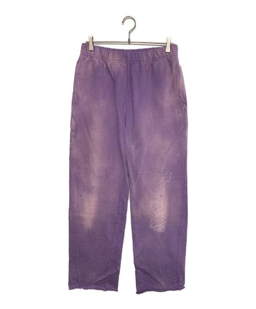KAMIYA（カミヤ）KAMIYA (カミヤ) PRINTED SWEAT PANTS パープル サイズ:XLの古着・服飾アイテム