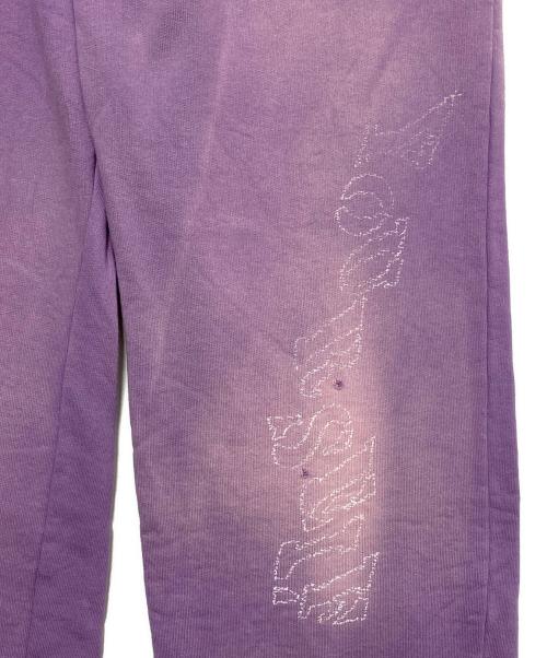 KAMIYA（カミヤ）KAMIYA (カミヤ) PRINTED SWEAT PANTS パープル サイズ:XLの古着・服飾アイテム