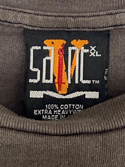SAINT MICHAEL（セントマイケル）SAINT MICHAEL (セントマイケル) VLONE (ヴィーロン) LS TEE/ VLONE/BLACK グレー サイズ:XLの古着・服飾アイテム