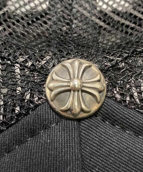 CHROME HEARTS（クロムハーツ）CHROME HEARTS (クロムハーツ) Triple Cross Patch Trucker Cap ブラック×ピンク サイズ:51-61 未使用品の古着・服飾アイテム