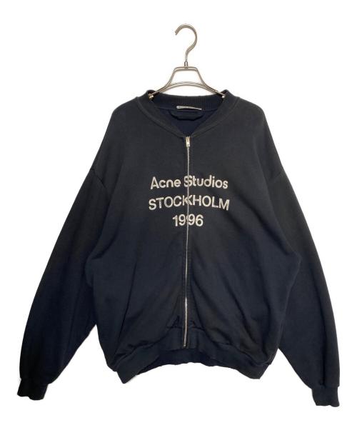 Acne studios（アクネ ストゥディオズ）ACNE STUDIOS (アクネ ストゥディオズ) 1996 ジップロゴスウェット グレー サイズ:XLの古着・服飾アイテム
