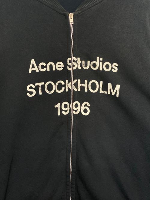 Acne studios（アクネ ストゥディオズ）ACNE STUDIOS (アクネ ストゥディオズ) 1996 ジップロゴスウェット グレー サイズ:XLの古着・服飾アイテム