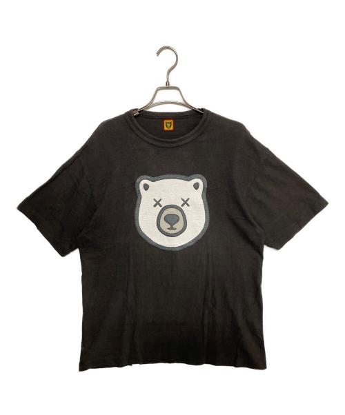 HUMAN MADE（ヒューマンメイド）HUMAN MADE (ヒューマンメイド) KAWS (カウズ) Bear T-Shirt グレー サイズ:Lの古着・服飾アイテム
