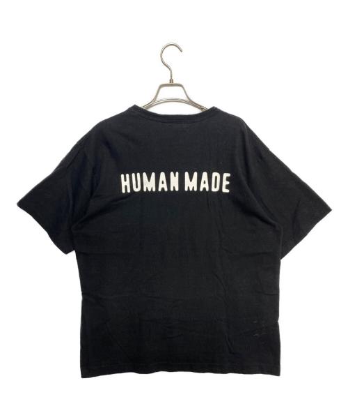HUMAN MADE（ヒューマンメイド）HUMAN MADE (ヒューマンメイド) Back Logo Tee ブラック サイズ:XLの古着・服飾アイテム