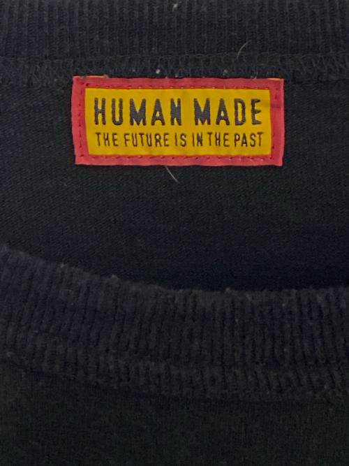 HUMAN MADE（ヒューマンメイド）HUMAN MADE (ヒューマンメイド) Back Logo Tee ブラック サイズ:XLの古着・服飾アイテム