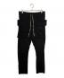 DRKSHDW（ダークシャドウ）の古着「CREATCH CARGO DRAWSTRING PANTS」｜ブラック
