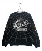 SUPREME×VANSONシュプリーム×バンソン）の古着「Spider-Man Sweater」｜ブラック