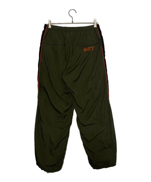 BoTT（ボット）BoTT (ボット) ナイロンパンツ オリーブ サイズ:Lの古着・服飾アイテム